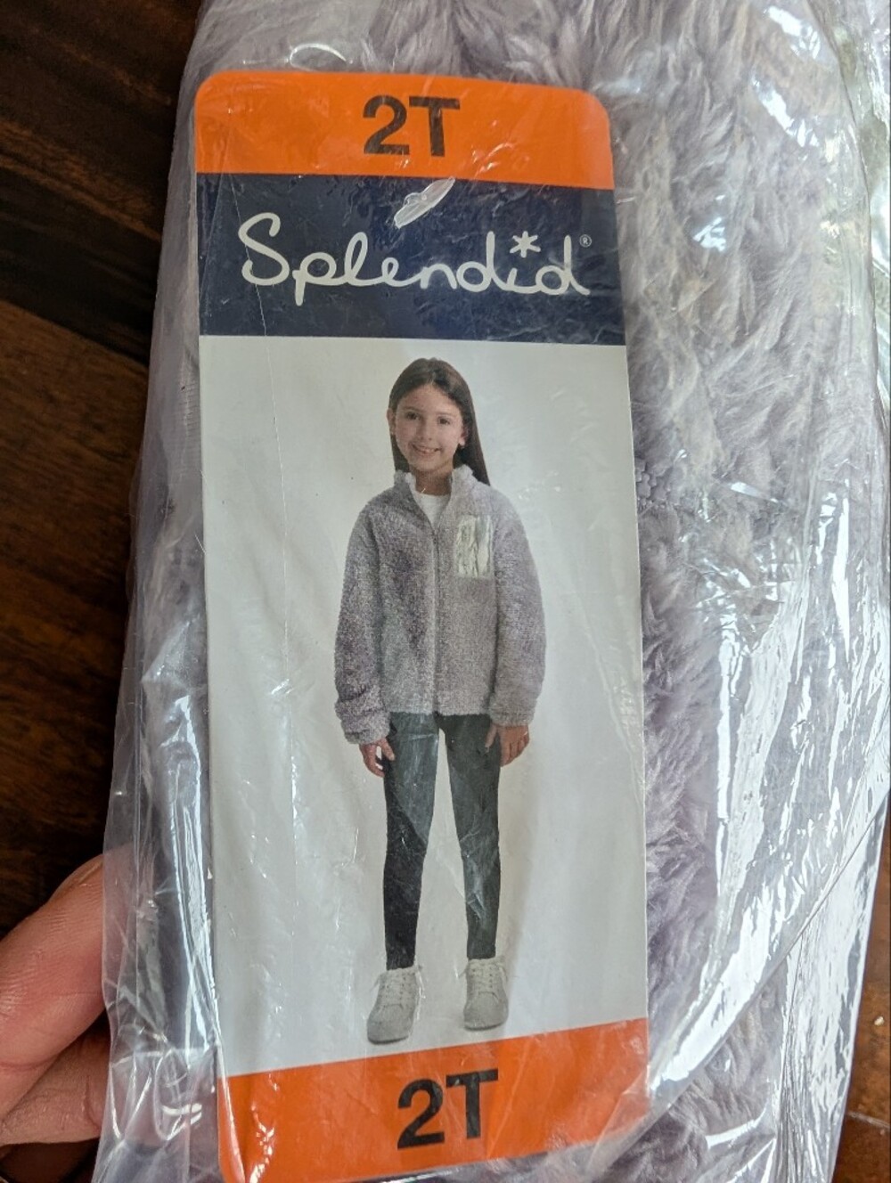 Splendid Lilac Plush Zip Jacket for Kids Size 2T